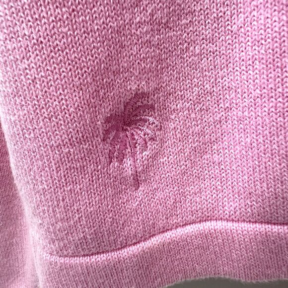 Vintage Lilly Pulitzer Pink Palm Tree Embroidered Button Cardigan Sweater Size S - Picture 3 of 5